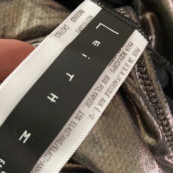 Leith One Piece Metallic Foiled Women’s Swimsuit NWOT MEDIUM - Picture 11 of 16